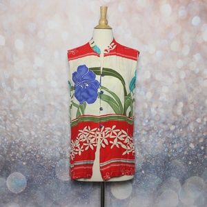 Jam's World Sleeveless Button Down Blouse